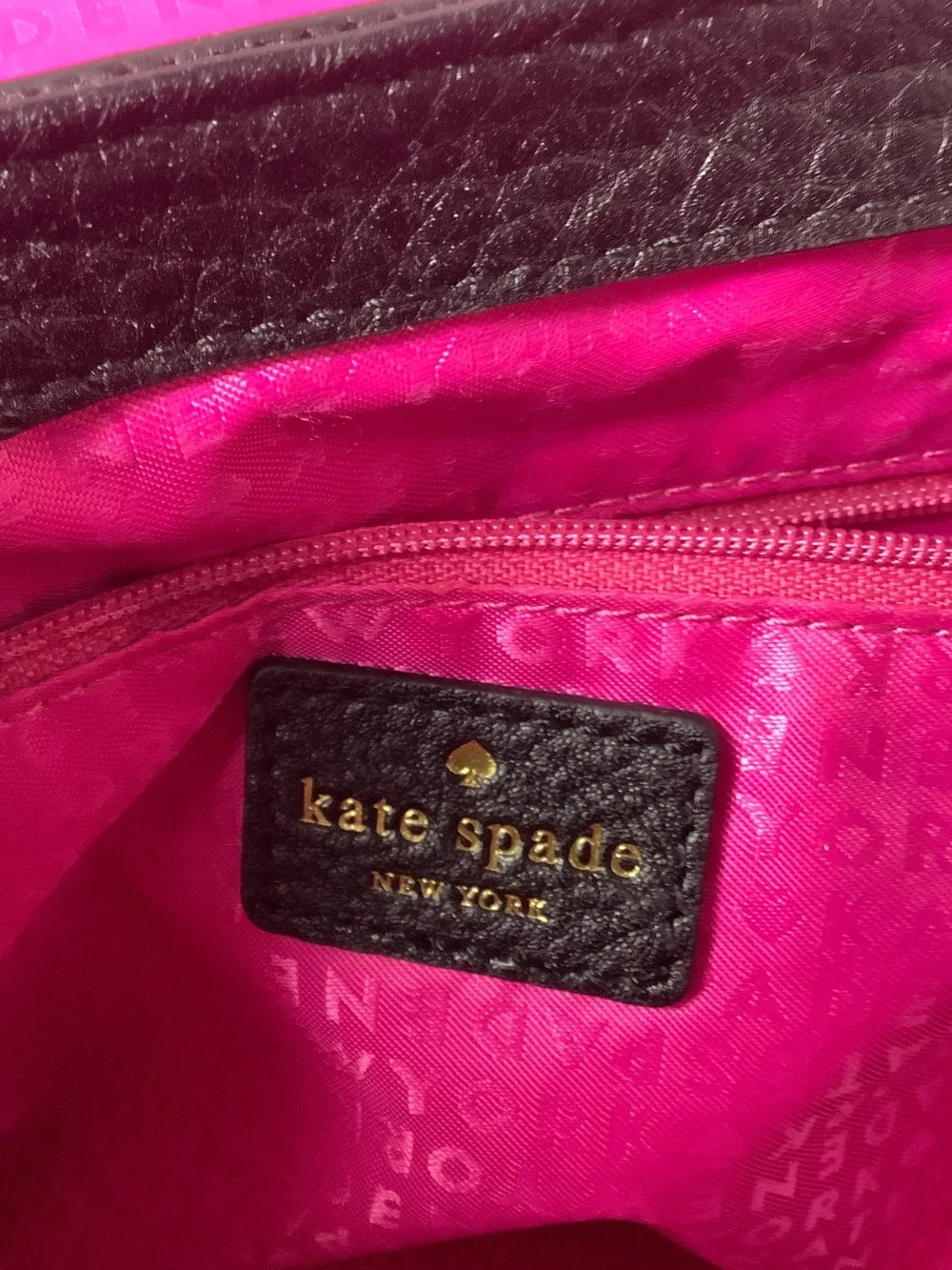 Kate Spade Black & Cream Top-Handle Satchel